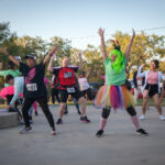 Dozens took part in the Pink Warrior Angels - San Antonio Team's inaugural Pink Warrior 5K at Southside Lions Park, San Antonio, Oct. 3. This event kicked off Breast Cancer Awareness Month and honored those who have fought hard with cancer. (photo by Kap Kim/Released)