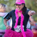 Dozens took part in the Pink Warrior Angels - San Antonio Team's inaugural Pink Warrior 5K at Southside Lions Park, San Antonio, Oct. 3. This event kicked off Breast Cancer Awareness Month and honored those who have fought hard with cancer. (photo by Kap Kim/Released)
